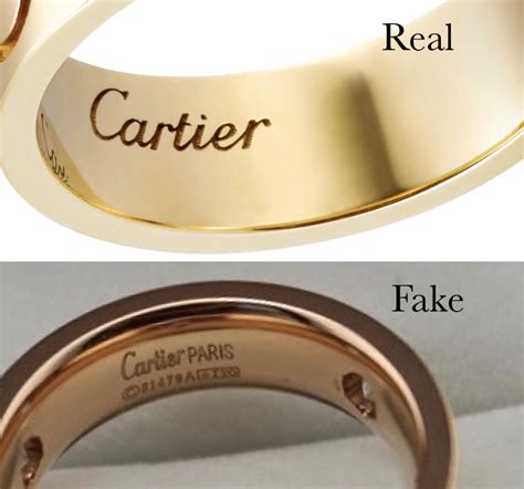 cartier ring fake vs real|cartier 750 ring 52833a worth.